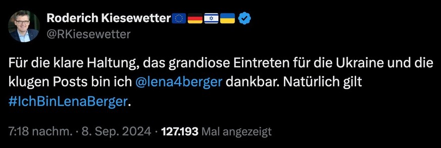 Tweet von Roderich Kiesewetter