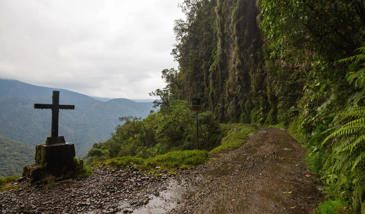 La Route des Yungas en Bolivie : On l'appelle aussi la Route de la Mort.
