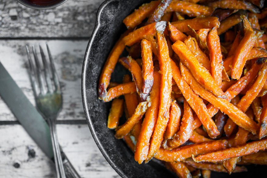 sweet potato fries süsskartoffel pommes frites