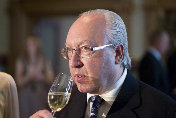 Urs E. Schwarzenbach, owner of the hotel, has a glass of wine at the reopening of the Dolder Grand Hotel in Zurich, Switzerland, pictured on April 24, 2008. The hotel was built in 1899 and was one of  ...