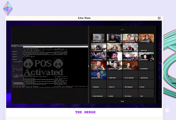 In diesem Moment wurde live auf «Proof of Stake» umgestellt.