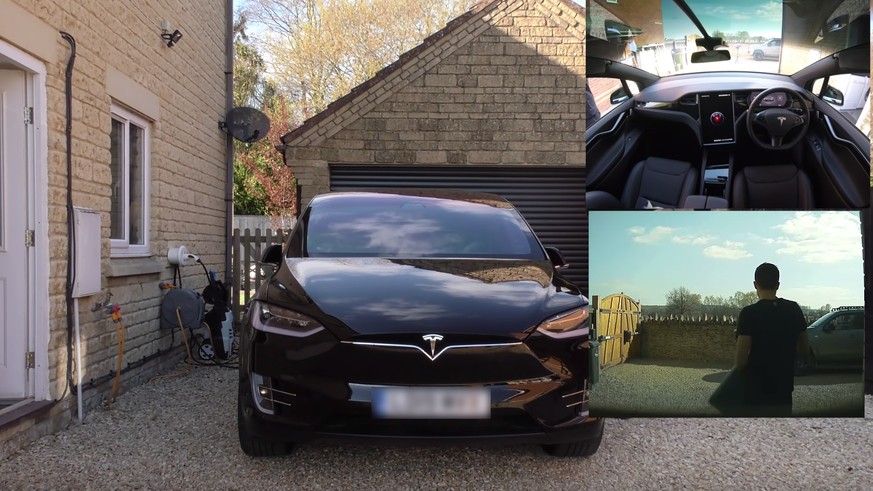 Ein Tesla-Besitzer testet, wann sein Fahrzeug Alarm schlägt ...