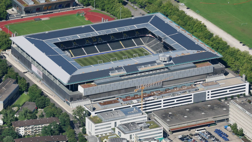 Wankdorf Stadion Bern von oben aerial