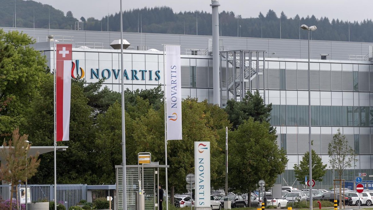 Ein Produktionswerk von Novartis in Stein, am Montag, 3. September 2018. (KEYSTONE/Georgios Kefalas)