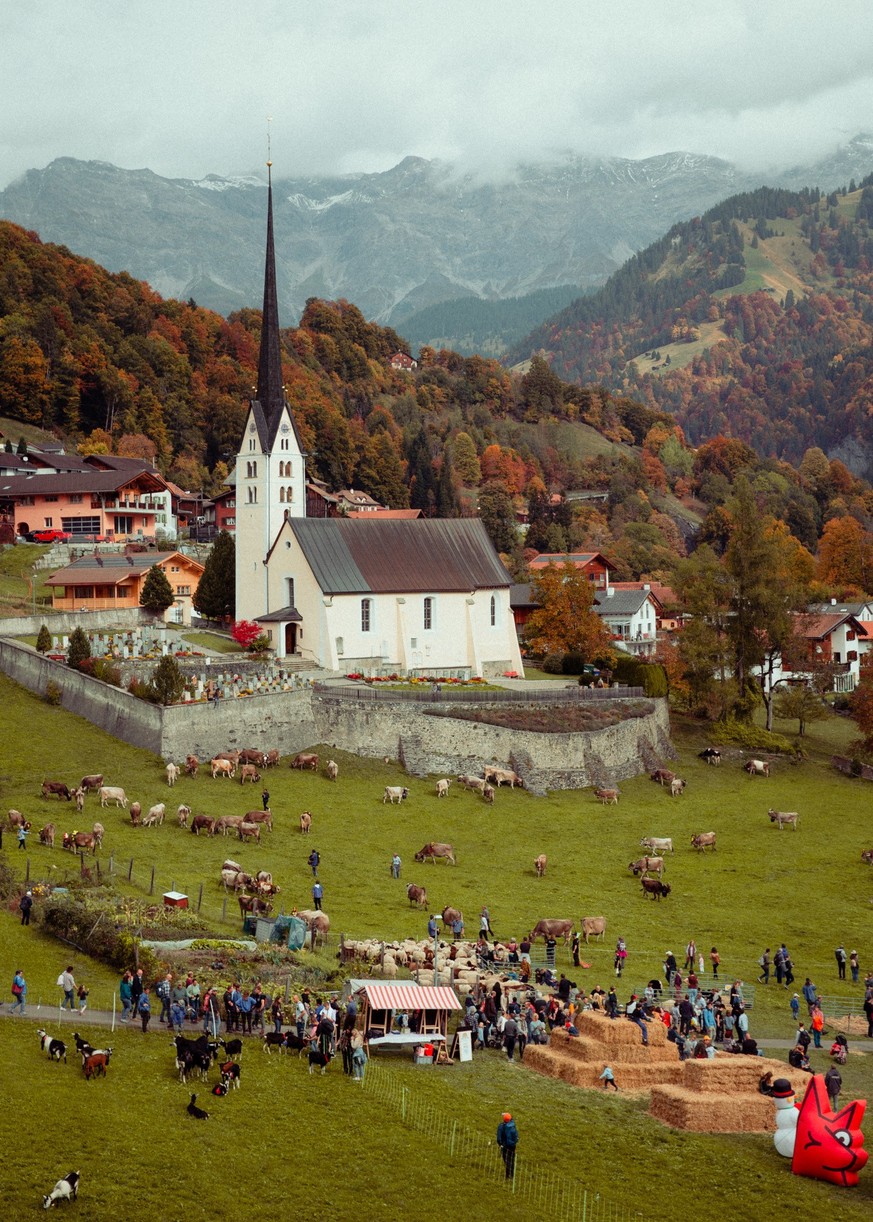 Prättigauer Alp Spektakel in Seewis, Oktober 2022