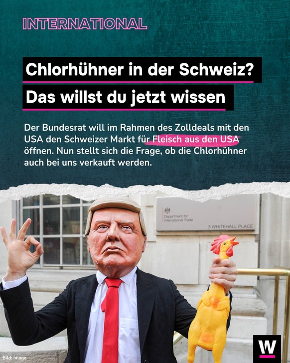 &lt;p&gt;Da der Bundesrat den Schweizer Markt für Fleisch aus den USA öffnet, stellt sich die Frage nach den Chlorhühnern.&lt;/p&gt;