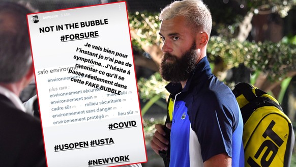 Benoit Paire hat seinen Post wieder gelöscht.