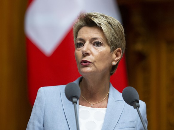 Bundesrätin Karin Keller-Sutter machte den Nationalrat darauf aufmerksam, dass punkto Datenschutz noch einige Differenzen zur EU bestünden.