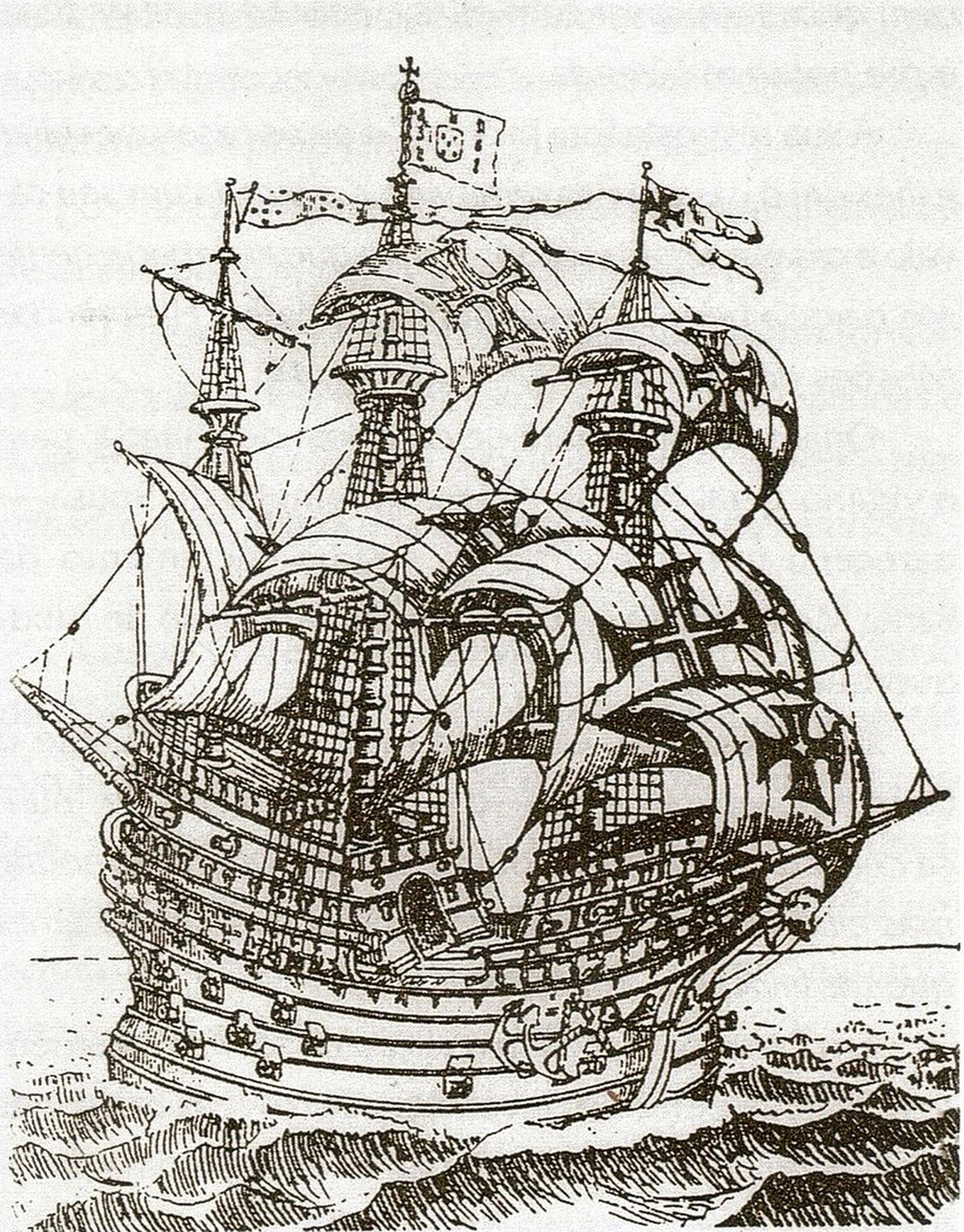 Kupferstich der Flor de la Mar.