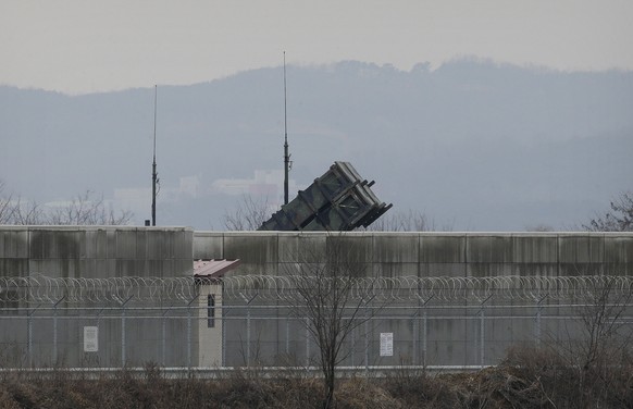 Geschütze in Stellung gebracht: Patriot-Abschussrampen in Südkorea.