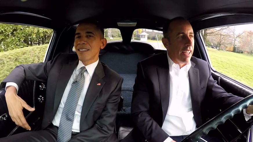 Präsident Barack Obama Jerry Seinfeld comedians in cars getting coffee https://www.youtube.com/watch?v=UM-Q_zpuJGU