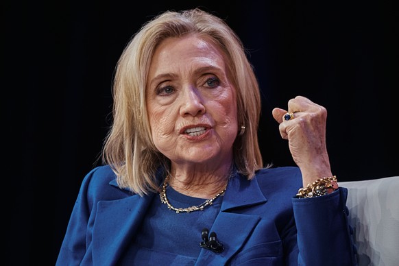FILE - Former U.S. Secretary of State Hillary Clinton speaks during the Clinton Global Initiative, Sept. 24, 2025, in New York. (AP Photo/Andres Kudacki, File)
Hilary Clinton