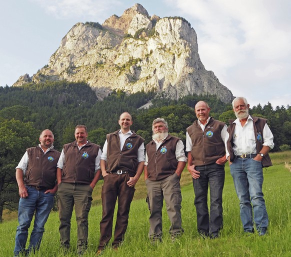 Die Innerschwyzer Meteorologen – auch Muotothaler Wetterschmöcker genannt – im Jahr 2025.