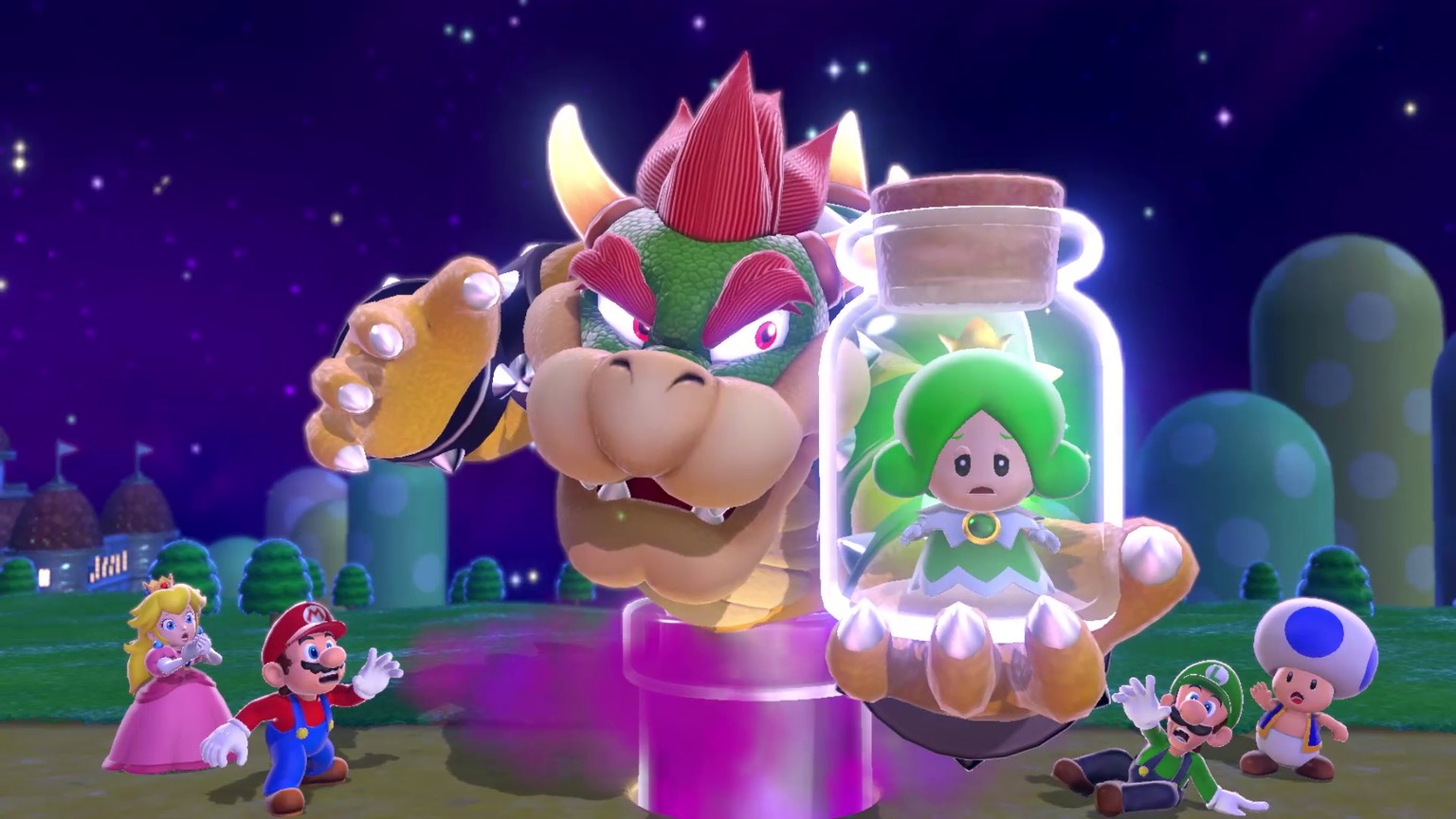 Wie schon 2013 hat Bowser in «Super Mario 3D World» kleine Feen geklaut.