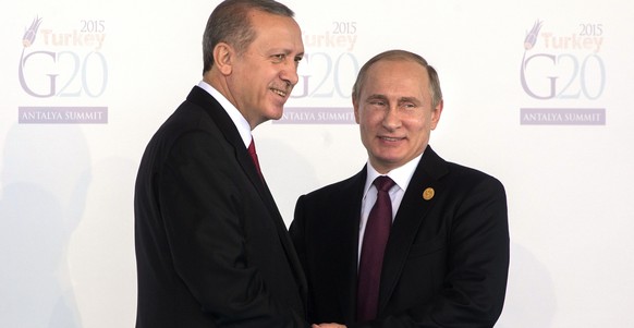 Erdogan und Putin: Das letzte Treffen fand Mitte November in Antalya statt.&nbsp;