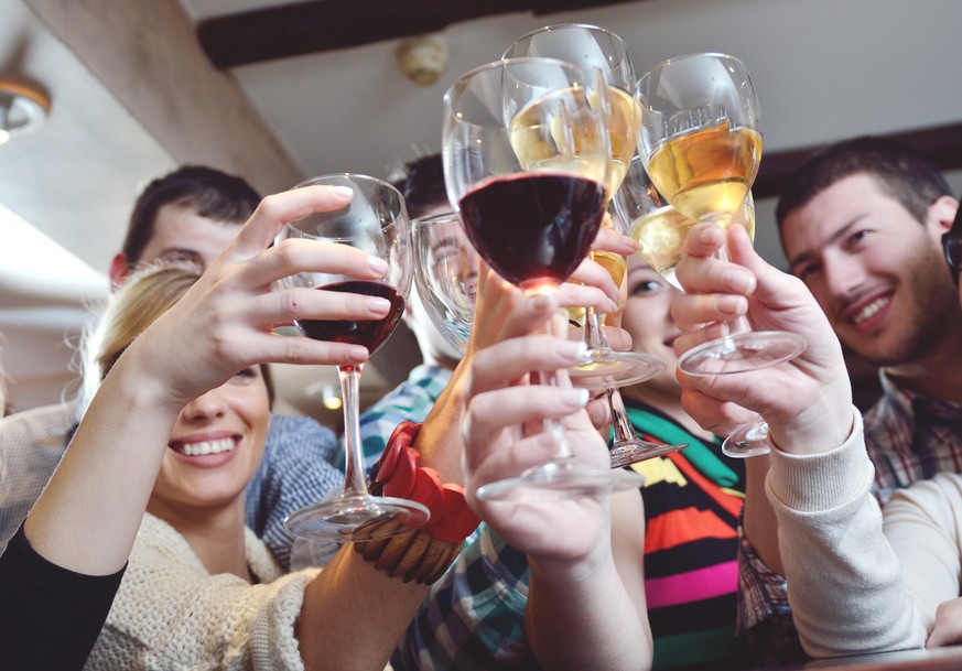 In Form von Wein wird in der Schweiz am meisten Alkohol konsumiert.&nbsp;