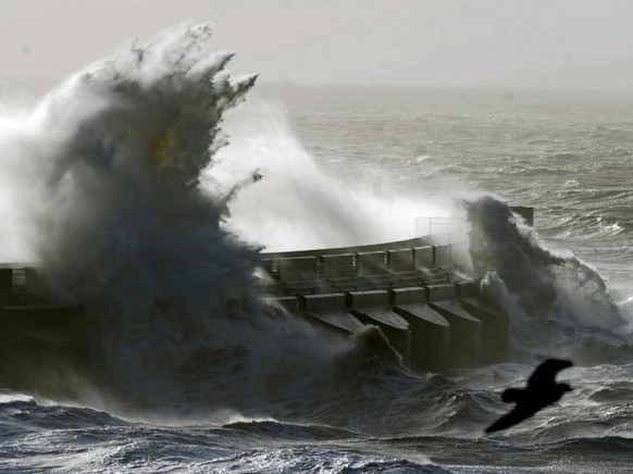 Am Freitag und Samstag wüteten heftige Stürme an der Südküste Englands.&nbsp;