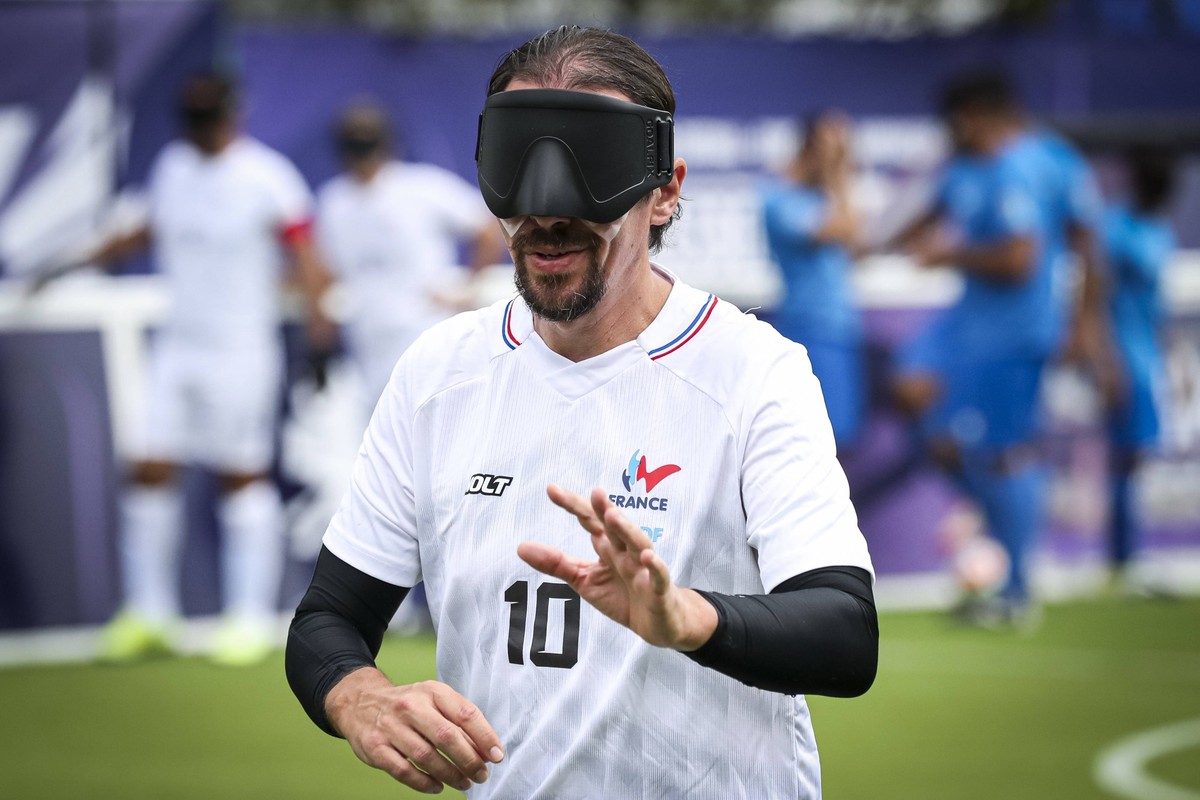 CECIFOOT: Championnat d Europe IBSA de Cecifoot Strasbourg 2026 Fr� d� ric Villeroux 10 France Match entre la France et la Grece lors du Championnat d Europe IBSA de Cecifoot 2026 a Strasbourg PUBLICA ...