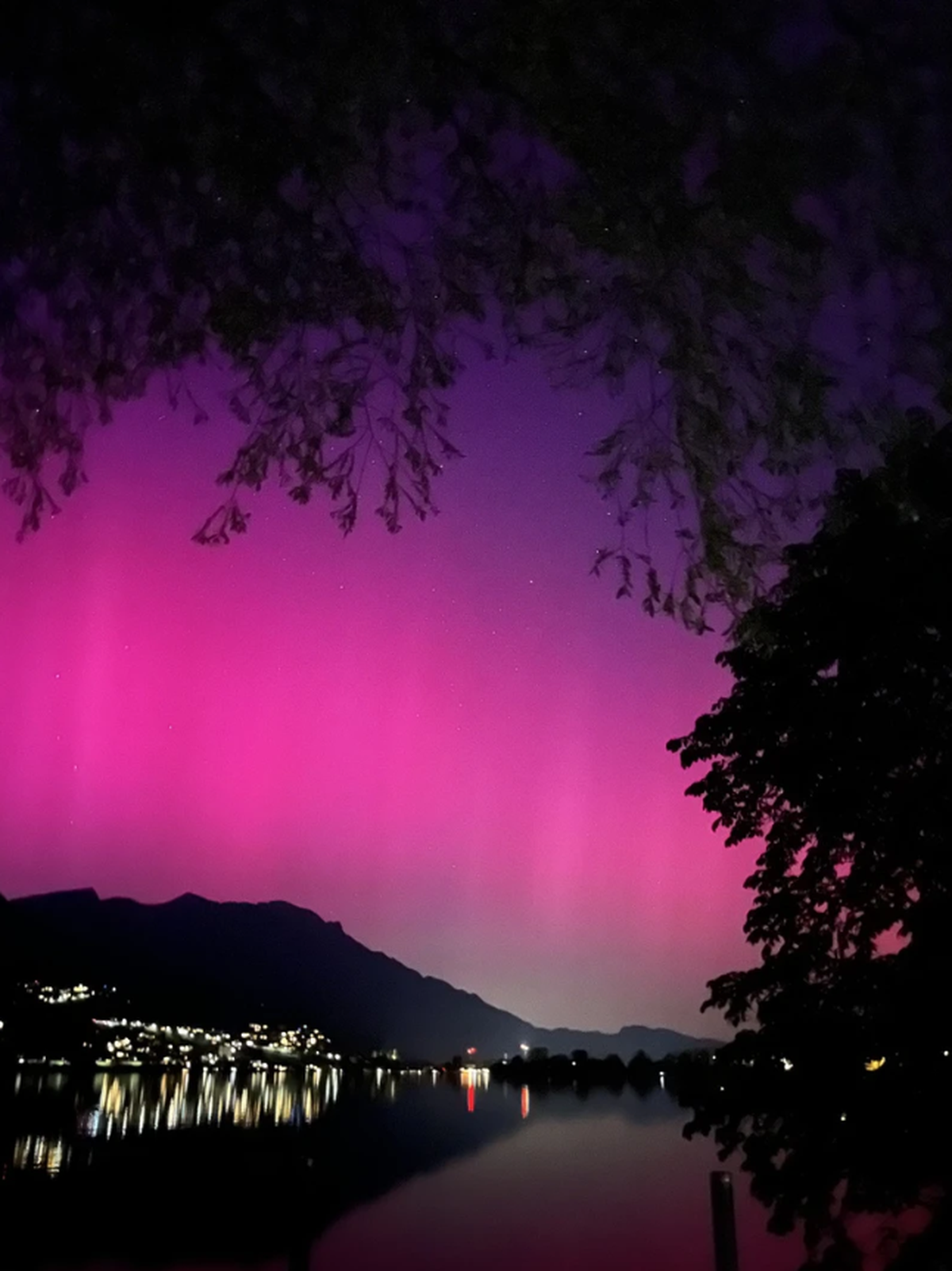 Polarlichter bei Sachseln OW.