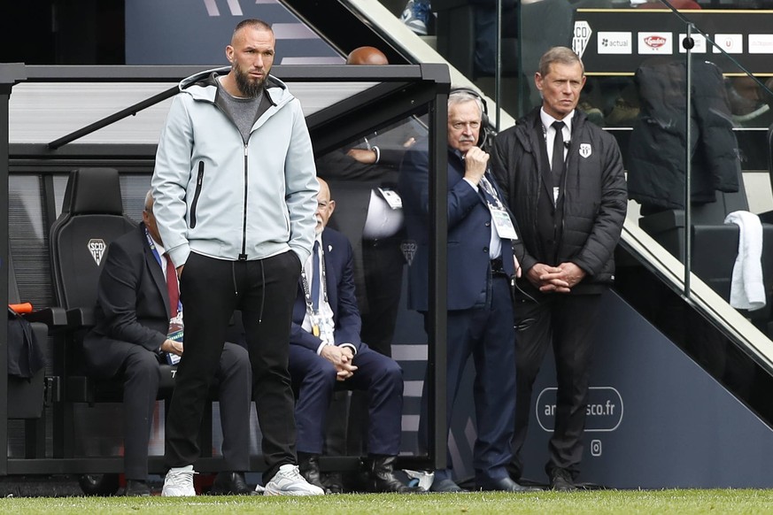 Didier Digard OGC Nice FOOTBALL : SCO Angers Vs OGC Nice - Ligue 1 - 02/04/2023 MichaelBaucher/Panoramic PUBLICATIONxNOTxINxFRAxITAxBEL
