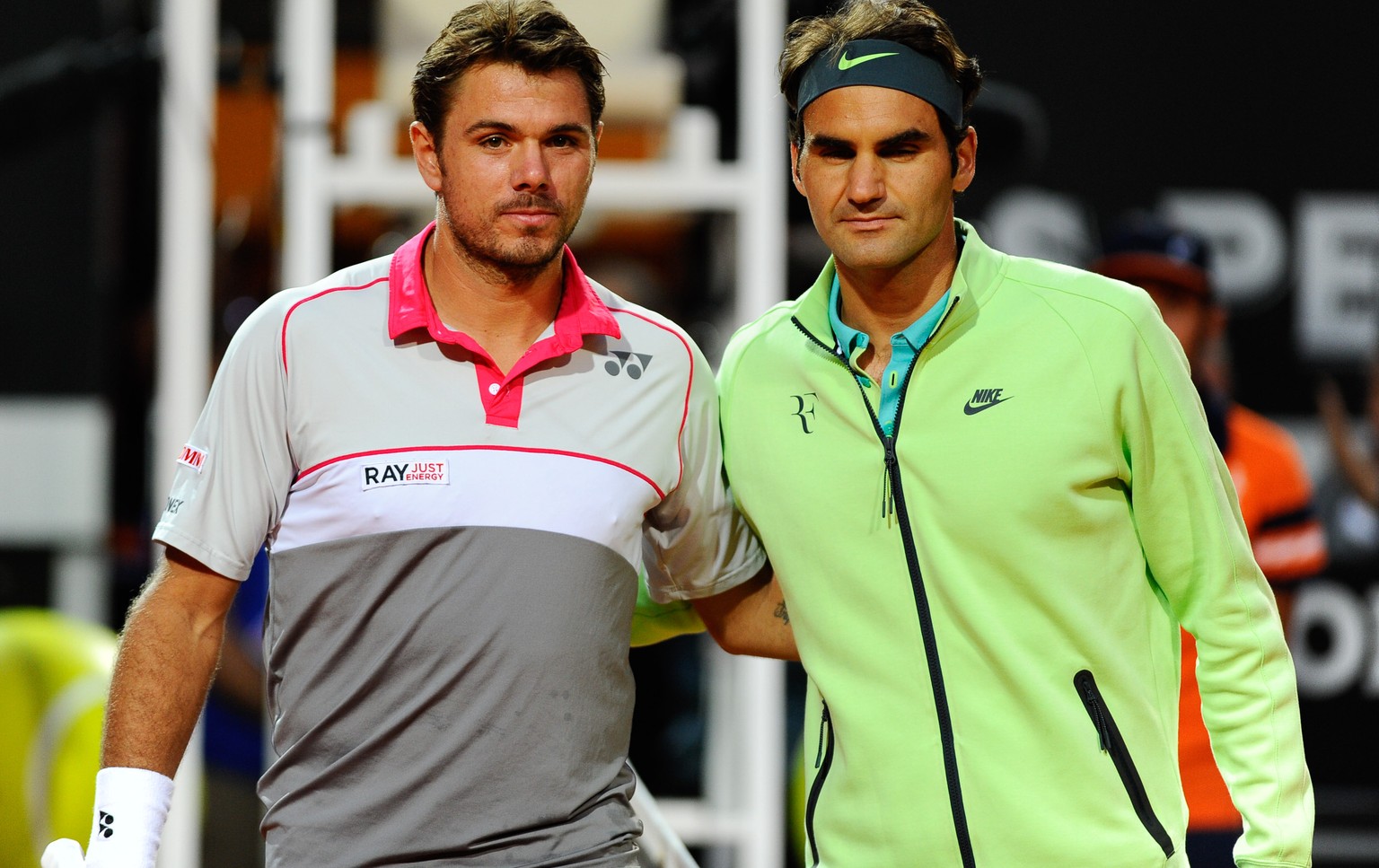 Stan Wawrinka und Roger Federer: Das letzte Aufeinandertreffen fand diesen Frühling in Rom statt.