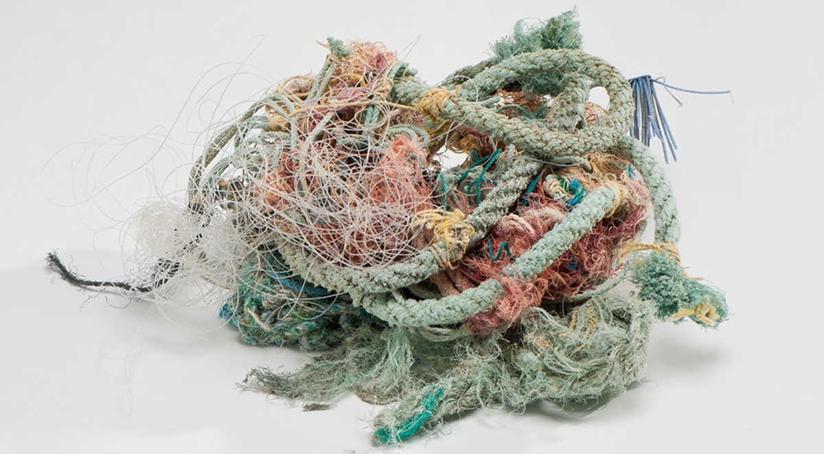 Plastikmüll im Dienste der Kunst.
