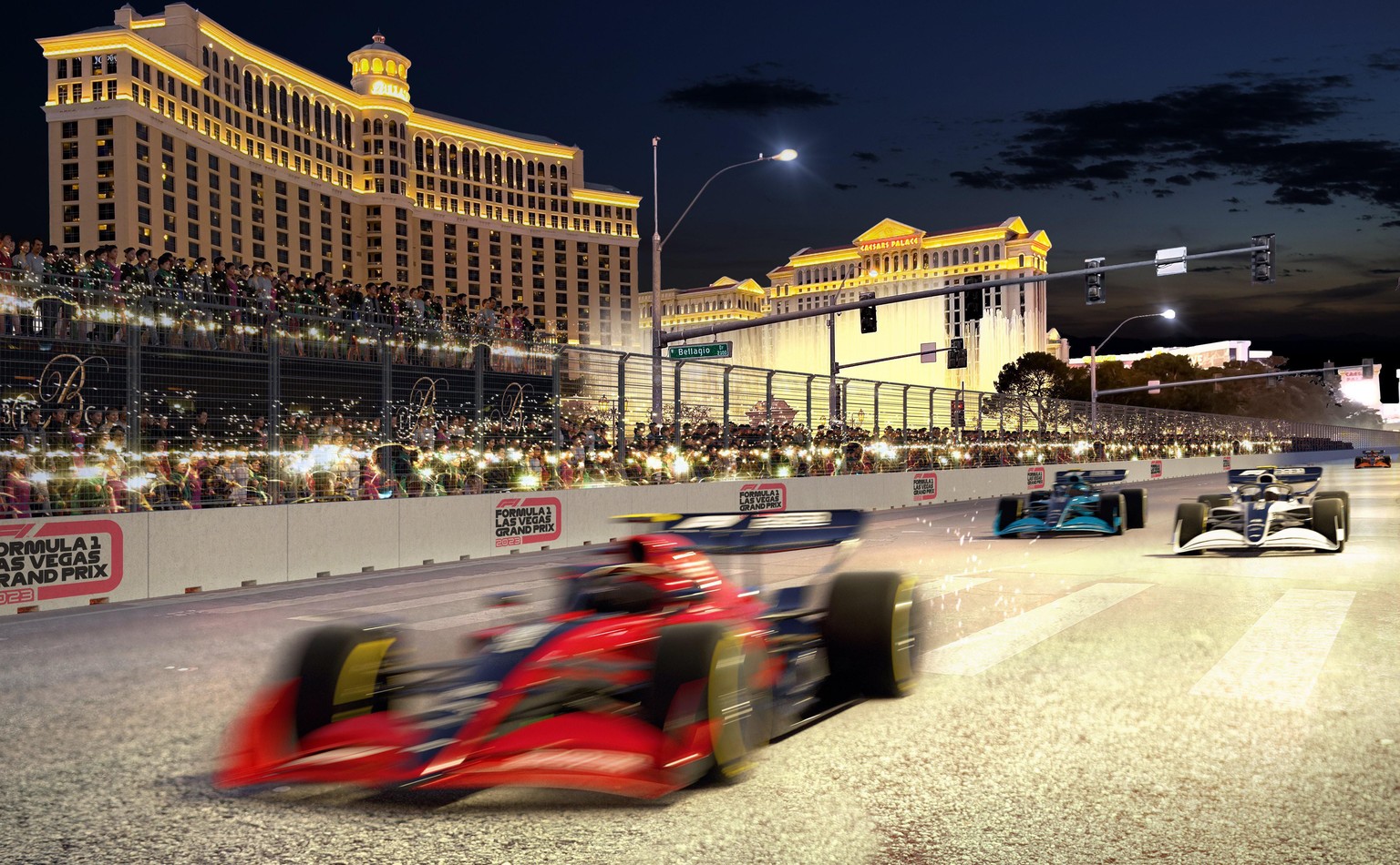 Das Nachtrennen von Las Vegas soll zum grossen Spektakel werden.