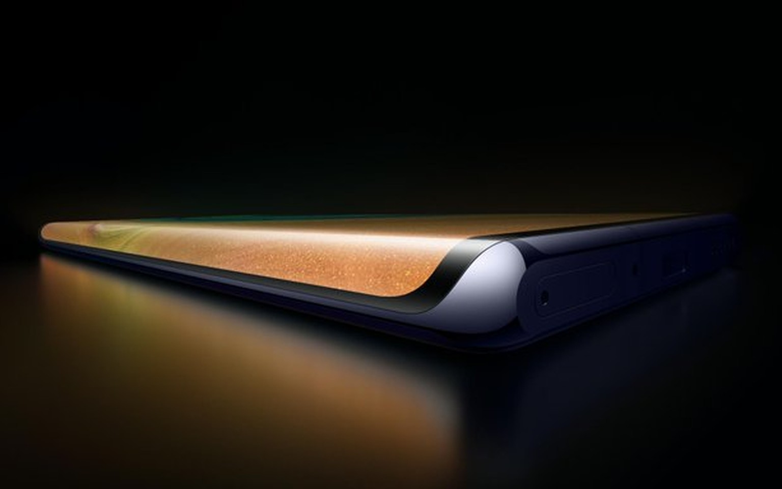 Beim neuen Top-Modell Mate 30 Pro fliesst das Display, so scheint es, fast im rechten Winkel um das Gehäuse.