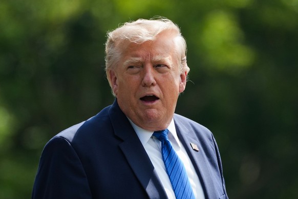 President Donald Trump departs following a cabinet meeting at Camp David, near Thurmont, Md., Friday, July 31, 2026. (Nathan Howard/Pool Photo via AP)
Trump