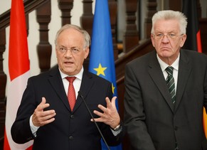 Winfried Kretschmann mit&nbsp;Johann Schneider-Ammann.