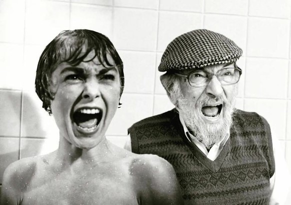 Son makes father appear in well-known films.  At least in theory.
