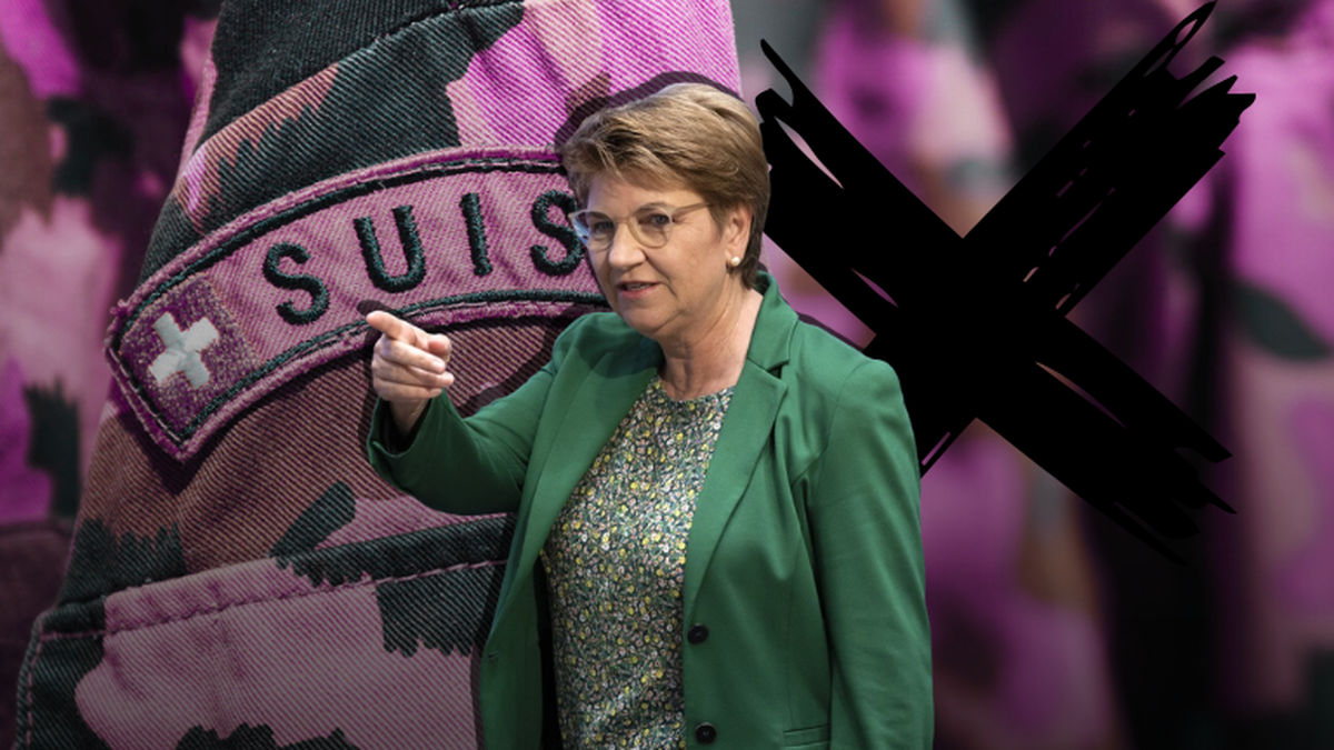 Non Madame Amherd, les femmes n’ont pas à boucher les trous à l’armée. La ministre souhaite que les femmes participent à une journée d’information obligatoire afin de «susciter des vocations». Ma lett ...