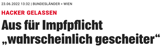 Anm.d.Red: Peter Hacker (SPÖ) ist der Wiener Gesundheitsstadtrat und hat laut Kronen Zeitung kein Problem mit einem Impfpflicht-Aus.