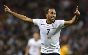 Townsend jubelt nach seinem Tor für England in der WM-Qualifikation 2013.