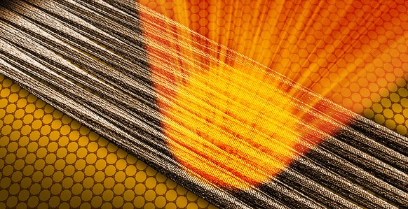 On the ultra-thin, extremely regular layer of graphene, the fibrils align themselves in parallel in large domains. The intense X-ray light from the X-rax free-electron laser LCLS at the SLAC National  ...