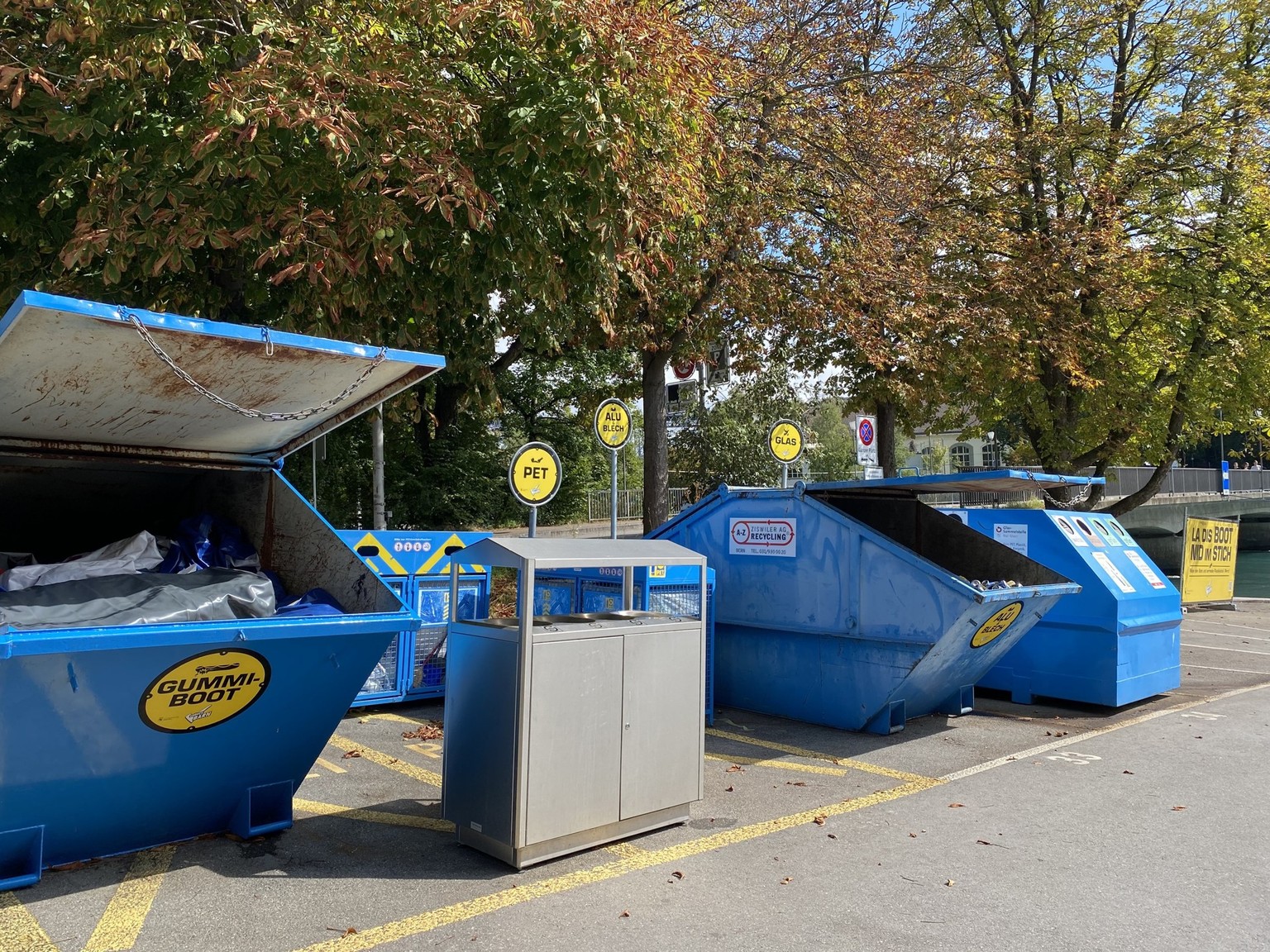 Abfalltrennsystem Marzili, Sommer 2023