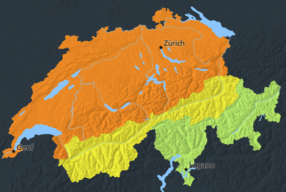 Sturm Warnung Meteo Schweiz 22.10.25