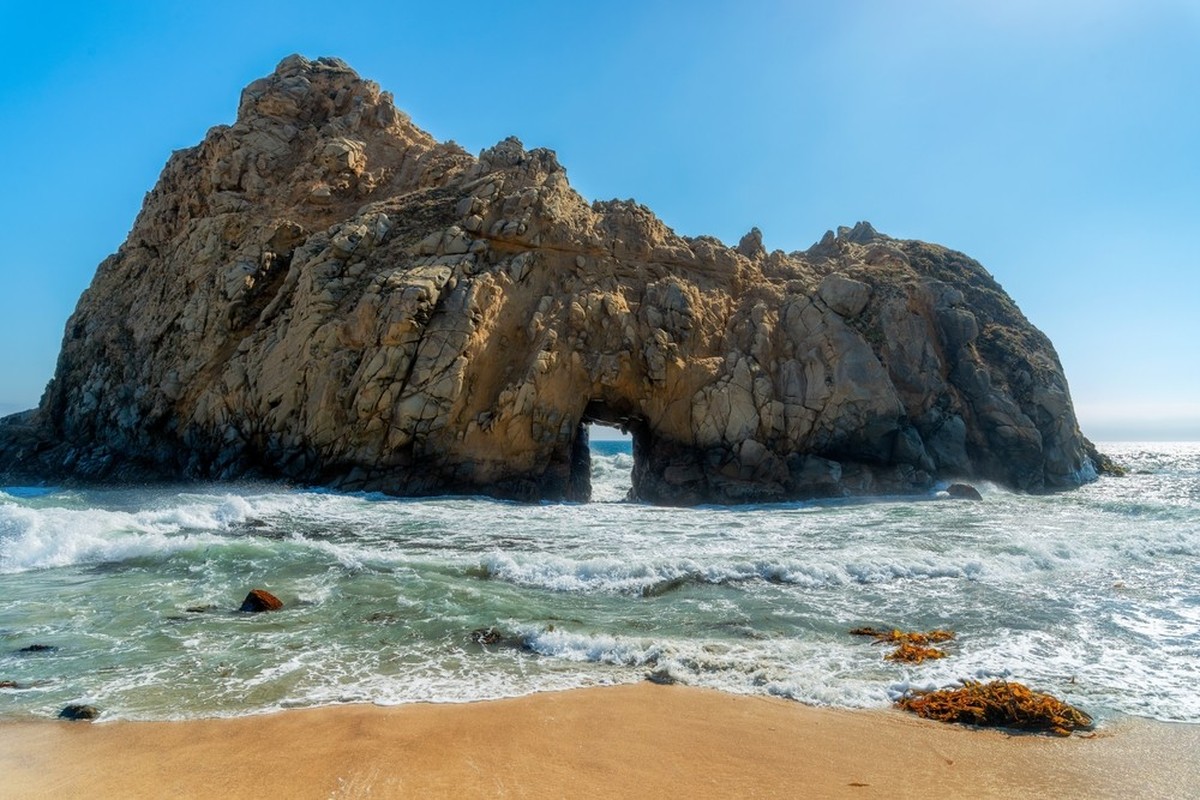 Pfeiffer Beach in Kalifornien, USA