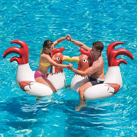 Lustige Luftmatraze zum Schwimmen Verschiedene Schwimmtier Aufblasbar 