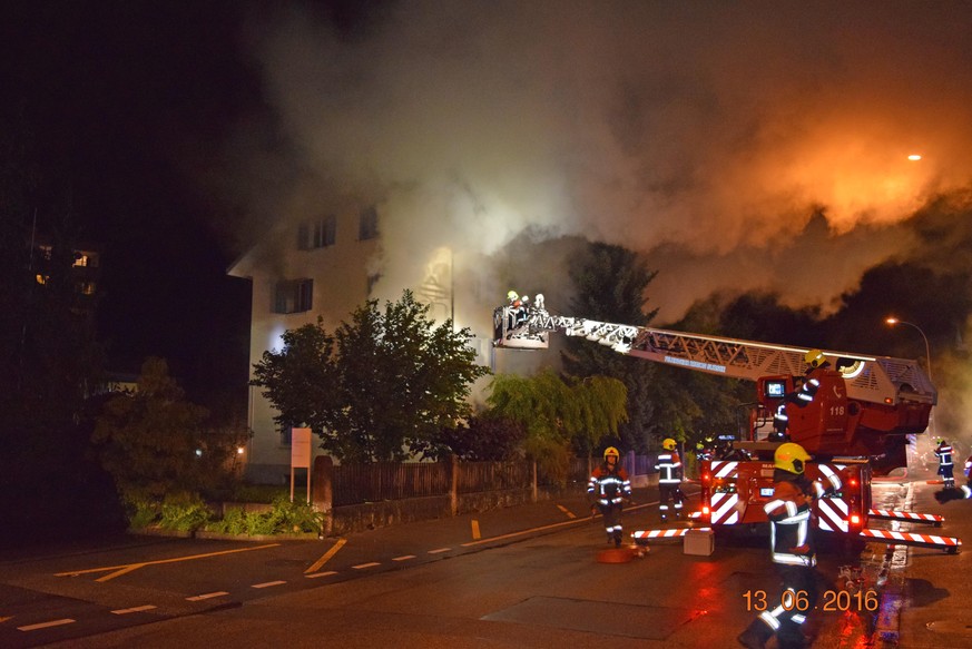 Am 13. Juni ging dieses Haus in Sursee in Flammen auf.