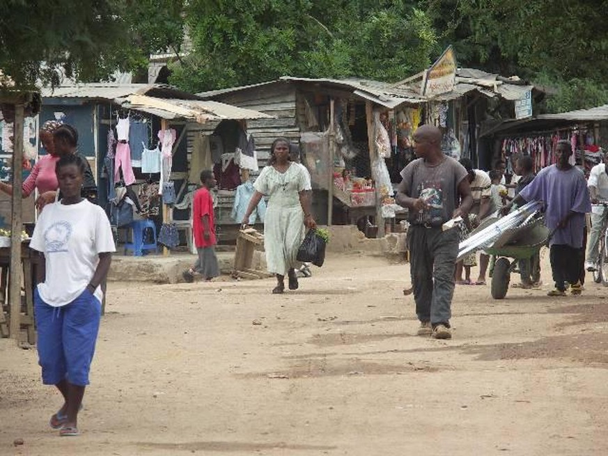 Das Flüchtlingslager Buduburam in Ghana.