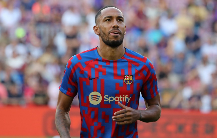 FC Barcelona, Barca v Real Valladolid CF - LaLiga Santander Pierre Emerick Aubameyang during the match between FC Barcelona and Real Valladolid CF, corresponding to the week 3 of the Liga Santander, p ...