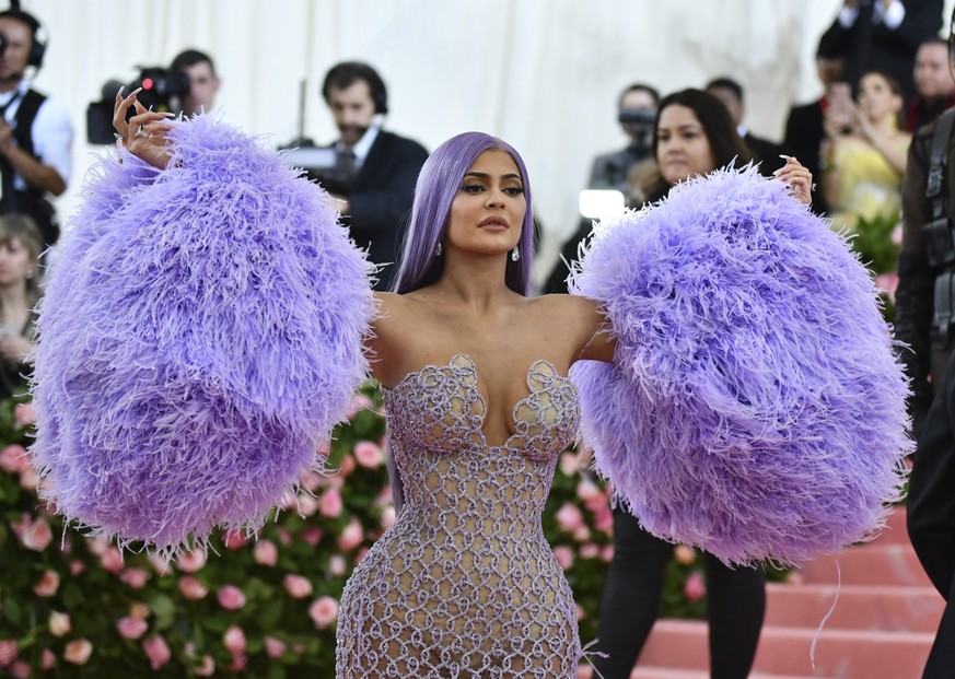Kylie Jenner attends The Metropolitan Museum of Art's Costume Institute benefit gala celebrating the opening of the "Camp: Notes on Fashion" exhibition on Monday, May 6, 2019, in New Yo ...