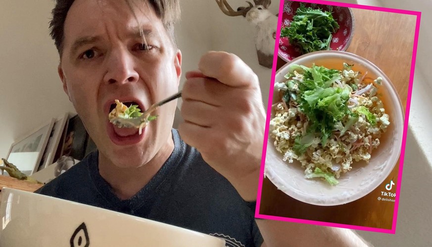 Heute kochen wir Popcorn-Salat ... WAAAAS? Popcorn-Salat??
