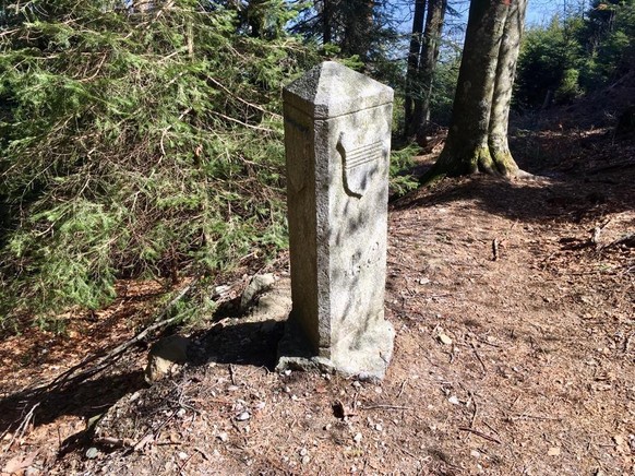 Dreiländerstein Wildspitz Feusisberg Schindellegi