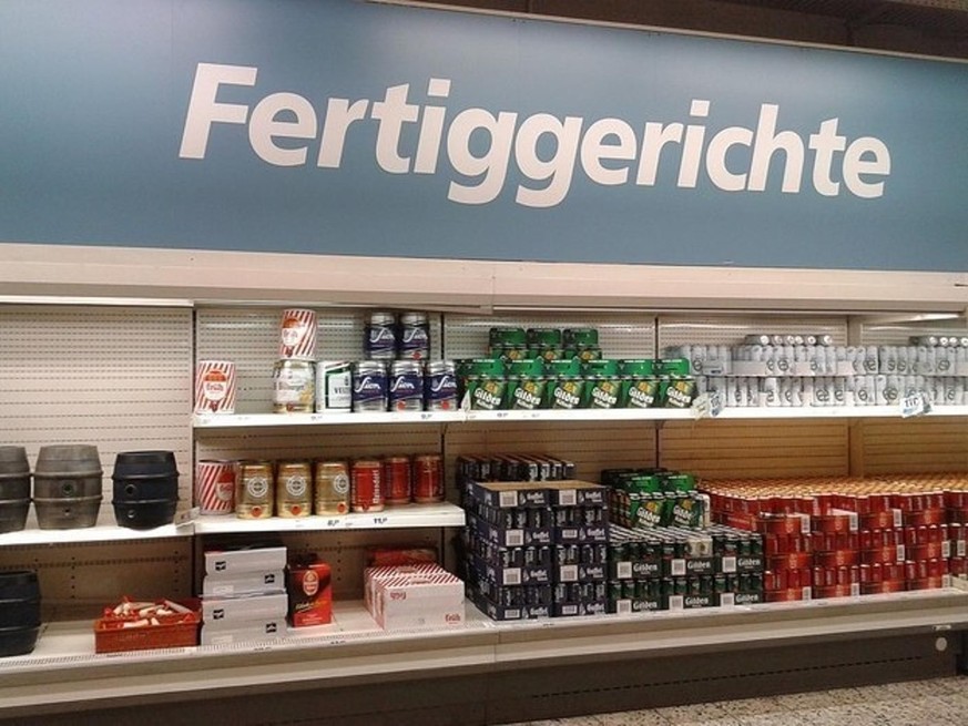 German humour: ready meals and beer