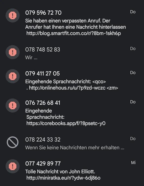 Werden Spam-Nummern genug oft gemeldet, werden die Nachrichten mit einer Warnung versehen.