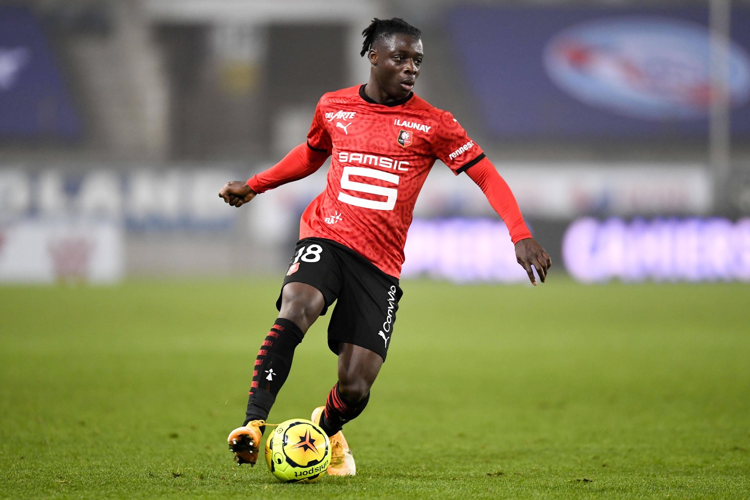 Jeremy Doku, Spieler von Rennes.