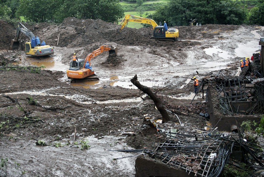 Das Katastrophengebiet wird weiter abgesucht.