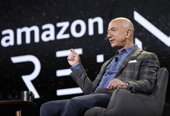 FILE - In this June 6, 2019, Amazon CEO Jeff Bezos speaks at the the Amazon re:MARS convention in Las Vegas. Amazon said Tuesday, Feb. 2, 2021, that Bezos is stepping down as CEO later in the year, a  ...